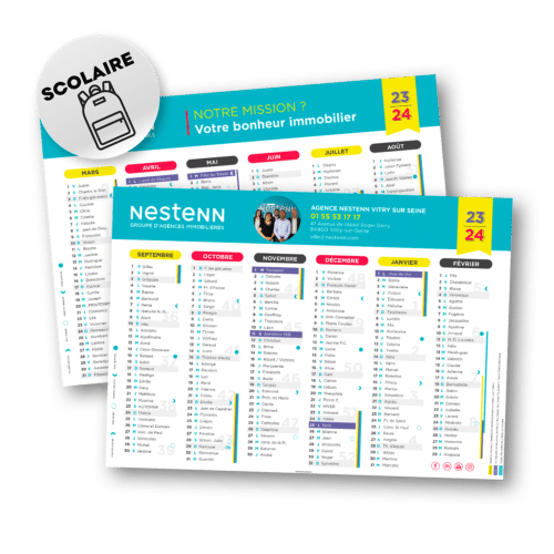 Calendrier A4 NESTENN