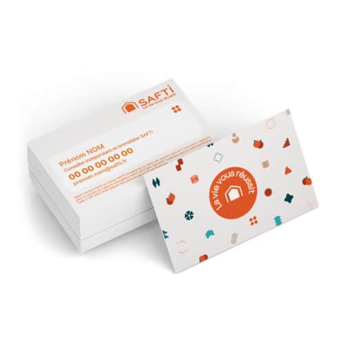 Carte de visite soft touch recto-verso - Safti
