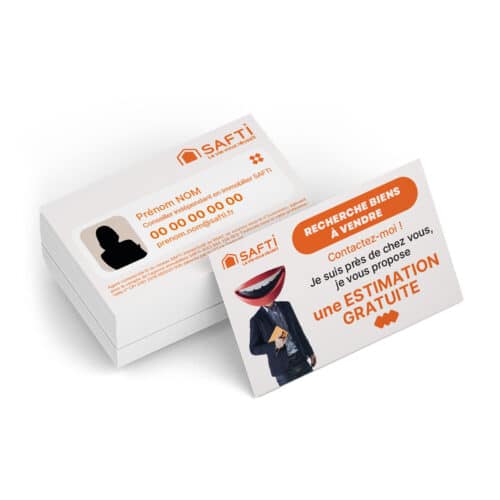 Carte de visite soft touch recto-verso - Safti