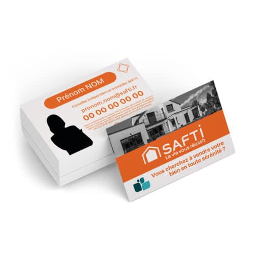 Carte de visite soft touch recto-verso - Safti