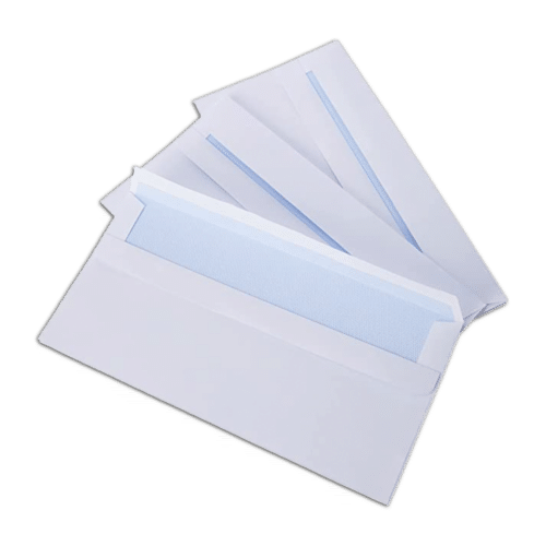 Enveloppe blanche DL 22 X 11 cm sans personnalisation