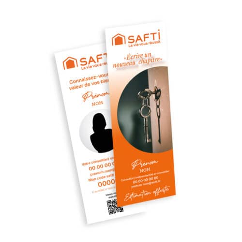 Marque pages 5,2 x 14,8 cm 300 g/m² mat sans finition - Safti