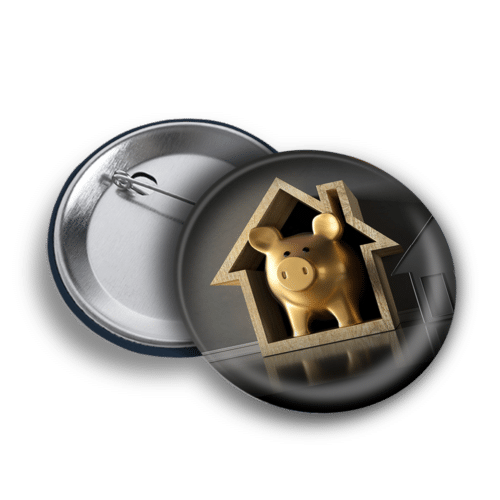 Badge rond à épingle de 32mm