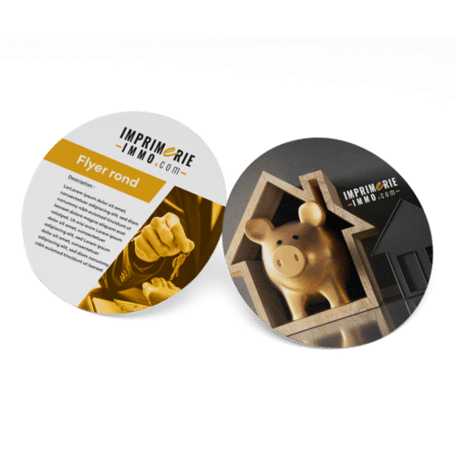 Flyers Rond Ø 14,8 cm 2 faces 350 g