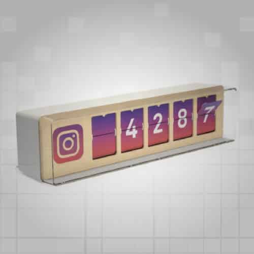 Compteur Instagram en Temps Réel 5 chiffres
