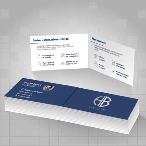 Carte de visite  double 4 faces Réseau HB