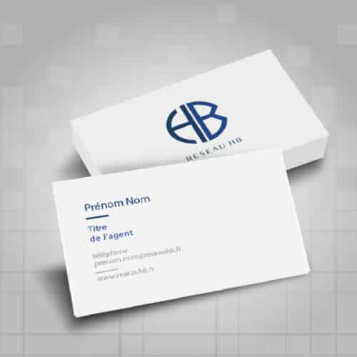 Carte de visite recto-verso Réseau HB