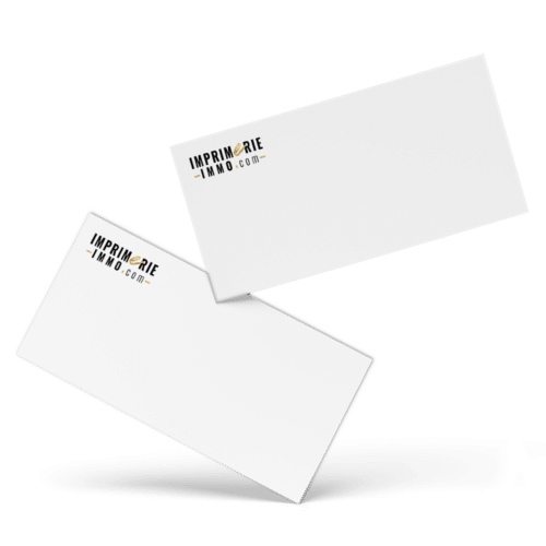 Carte de correspondance recto-verso, vernis sélectif sur 1 face
