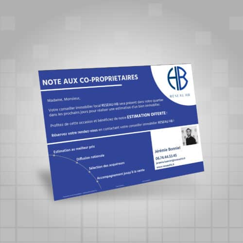 Flyers A5 recto Réseau HB Note