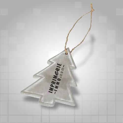 Suspension de Noël céramique forme sapin