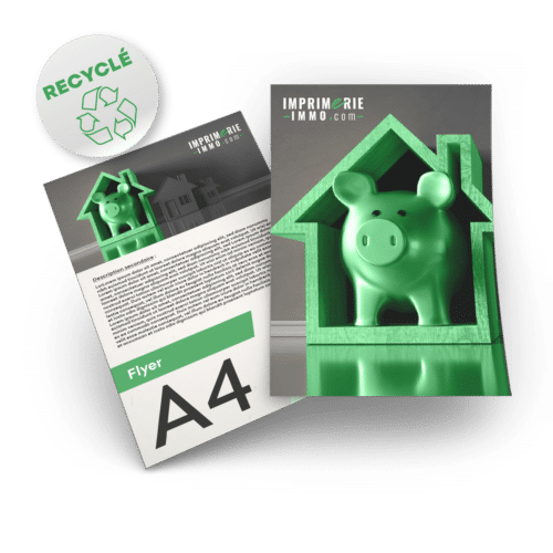 Flyers A4 recto verso papier recyclé