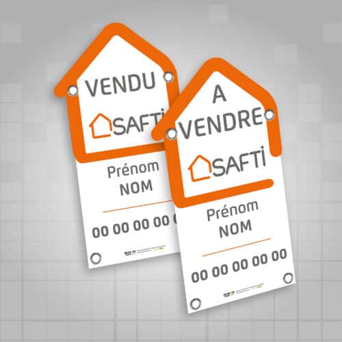 Panneau forme maison vertical - Safti