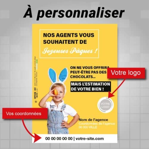 Flyers fête de Pâques A5 recto à personnaliser
