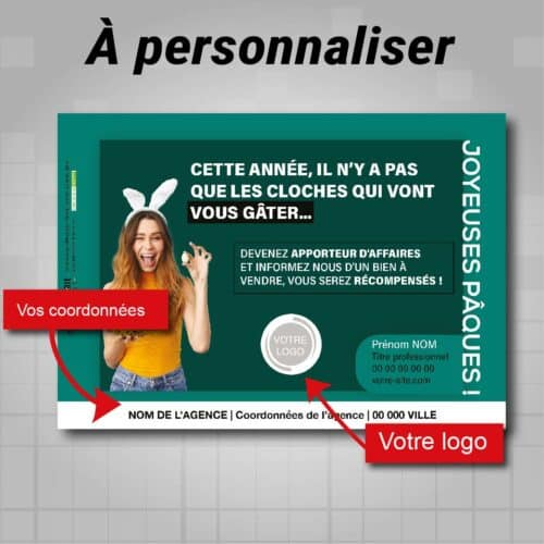 Flyers fête de Pâques A5 recto à personnaliser
