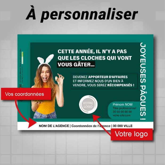Flyers fête de Pâques A5 recto à personnaliser