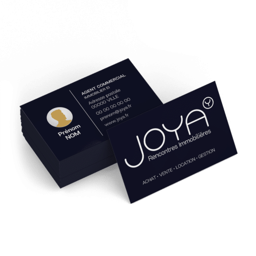Carte de visite recto verso Joya - Votre shop Joya