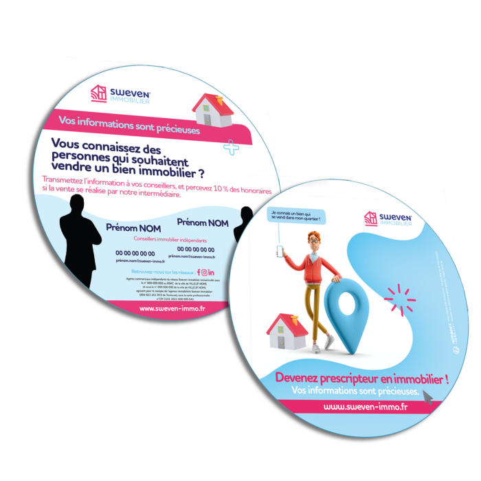 Flyers Rond Ø 14,8 cm 2 faces SWEVEN