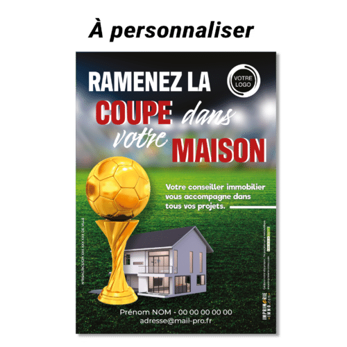 Flyers Coupe du monde A5 recto à personnaliser