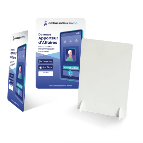Chevalet A4 PVC - Solution.immo