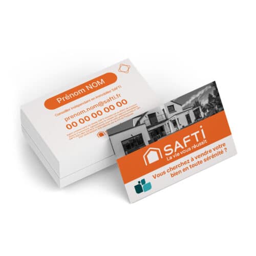 Carte de visite recto-verso standard 2 faces - Safti