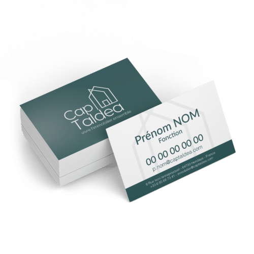 Carte de visite soft touch recto-verso - CAP TALDEA