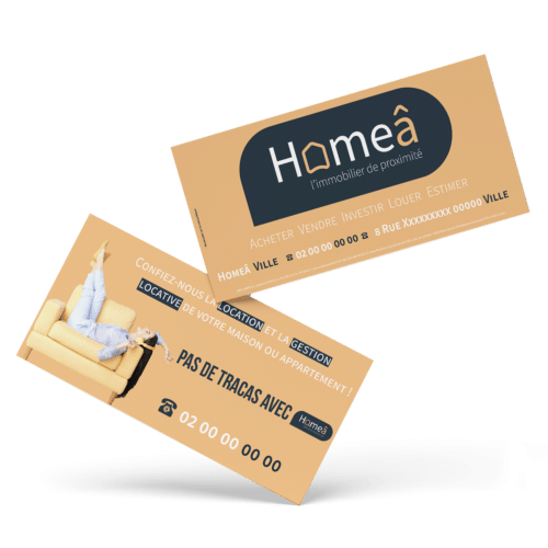 Flyers 9,90 x 21 cm recto verso - HOMEA