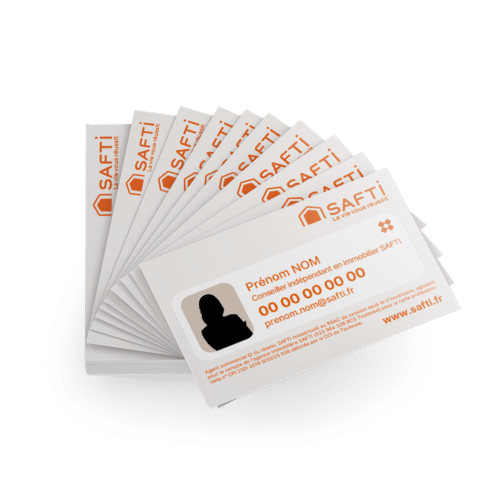 Carte de visite recto standard 1 face - Safti
