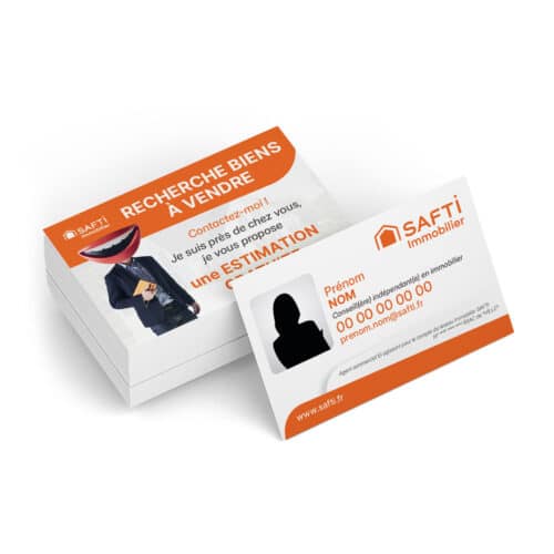 Carte de visite recto-verso standard 2 faces - Safti