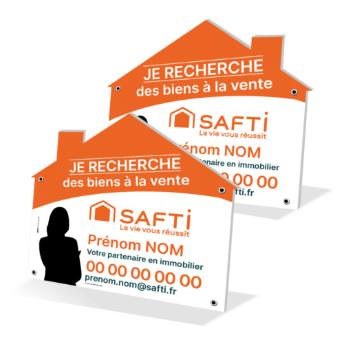 Panneau forme maison 80 x 80 cm - Safti