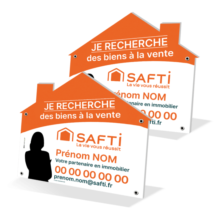 Panneau forme maison 60 x 60 cm - Safti