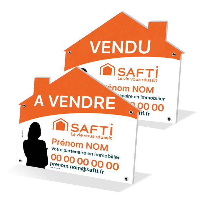 Panneau forme maison 100 x 100 cm - Safti