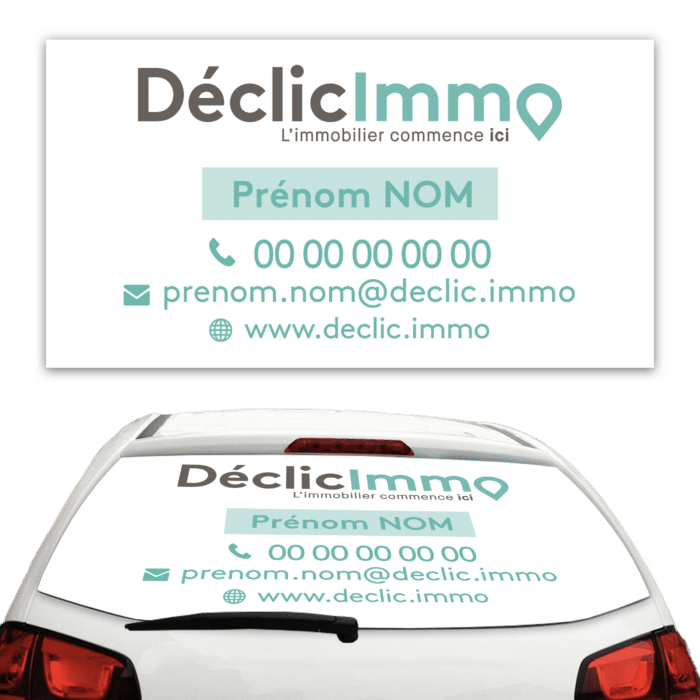 Adhésif micro-perforé voiture - Déclic Immo