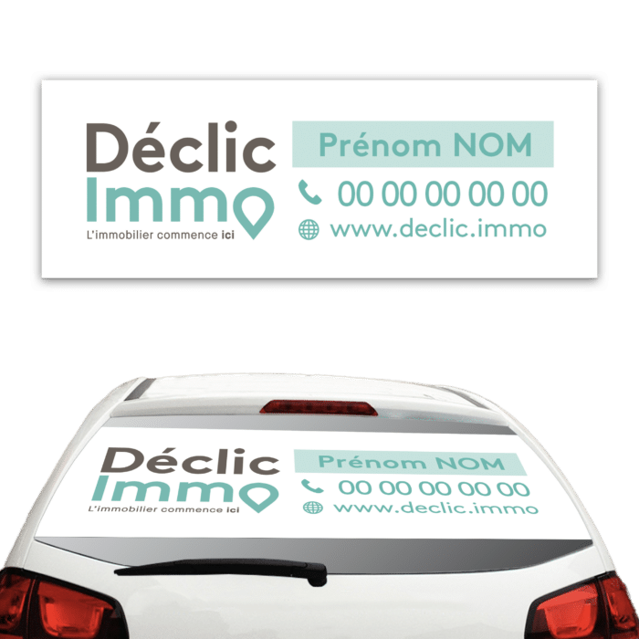 Adhésif micro-perforé voiture - Déclic Immo