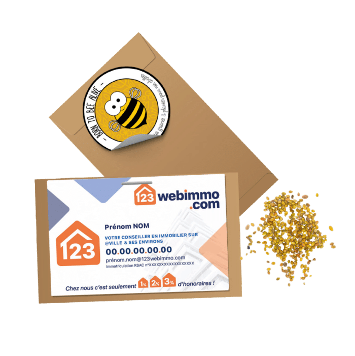 Sachet de graines personnalisé - 123webimmo.com