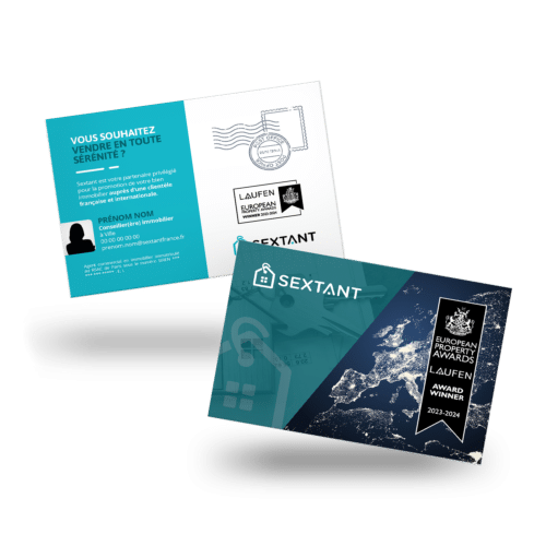 Carte postale avec pelliculage - SEXTANT