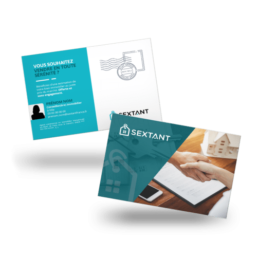Carte postale avec pelliculage - SEXTANT