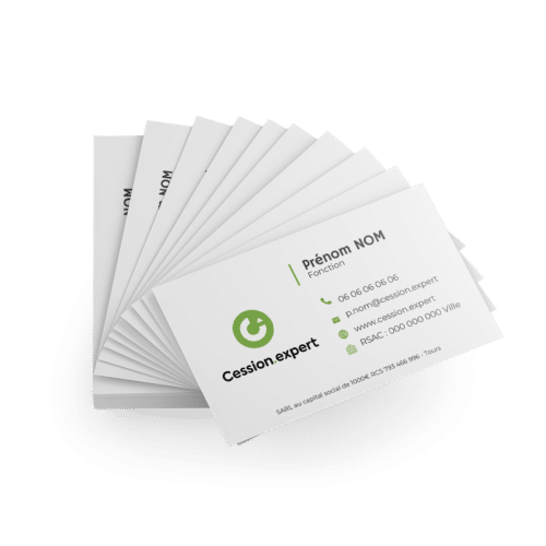 Carte de visite Glacé - Solution.immo