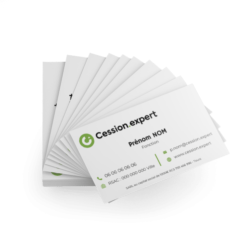 Carte de visite Glacé - Solution.immo