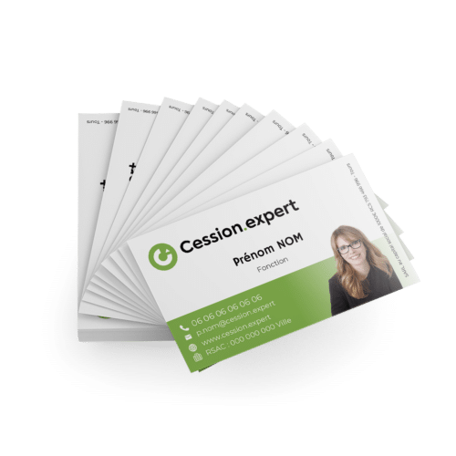 Carte de visite Glacé - Solution.immo