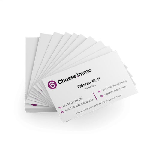 Carte de visite Glacé - Solution.immo