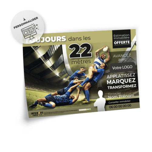 Flyers Rugby A5 à personnaliser