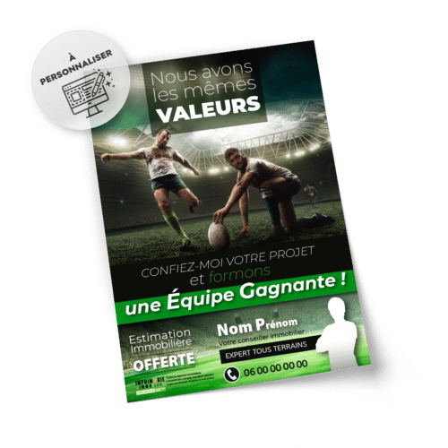 Flyers Rugby A5 à personnaliser