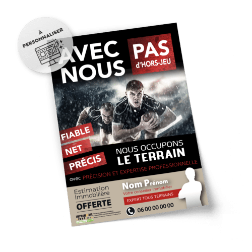 Flyers Rugby A5 à personnaliser