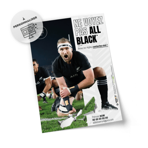 Flyers Rugby A5 à personnaliser