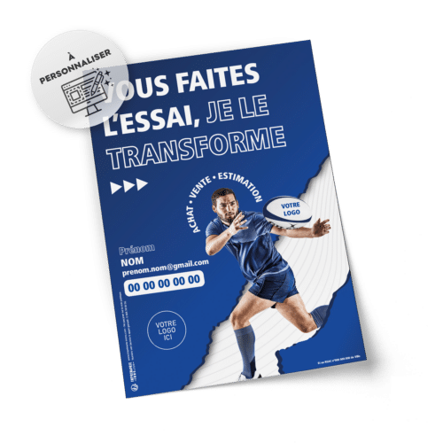 Flyers Rugby A5 à personnaliser