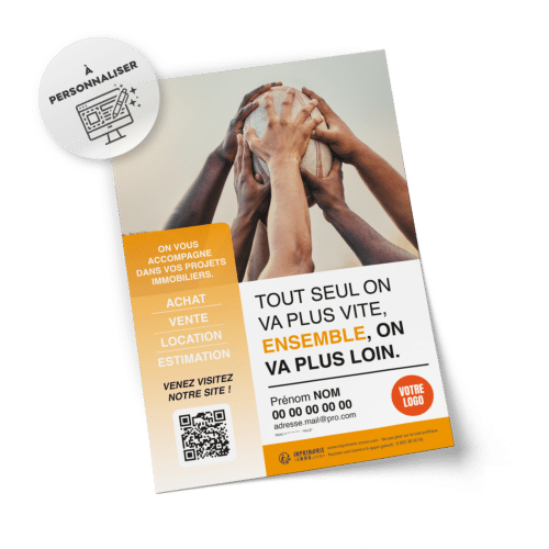 Flyers Rugby A5 à personnaliser