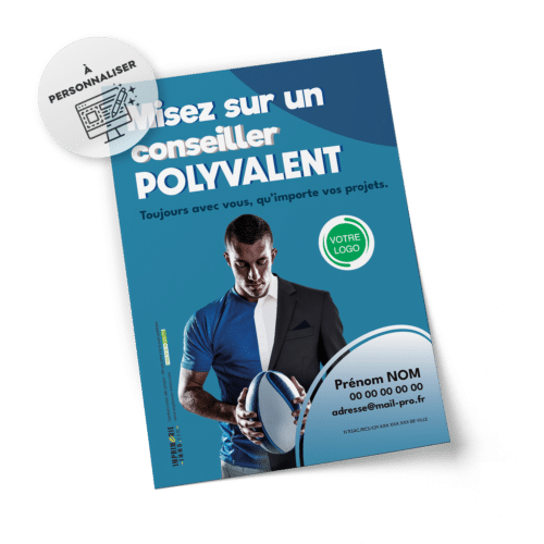 Flyers Rugby A5 à personnaliser