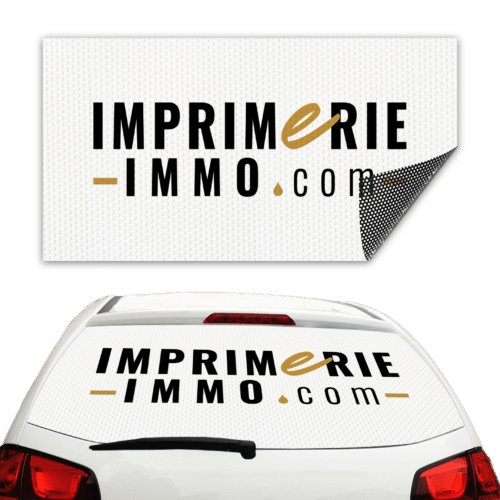 Adhésif micro-perforé voiture