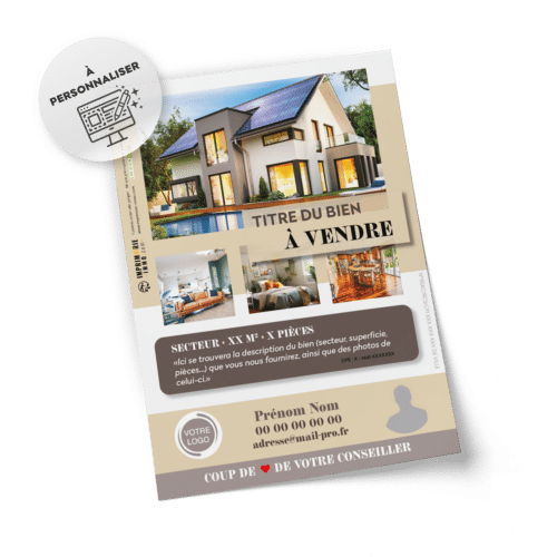 Flyers A vendre sur votre secteur A5 à personnaliser