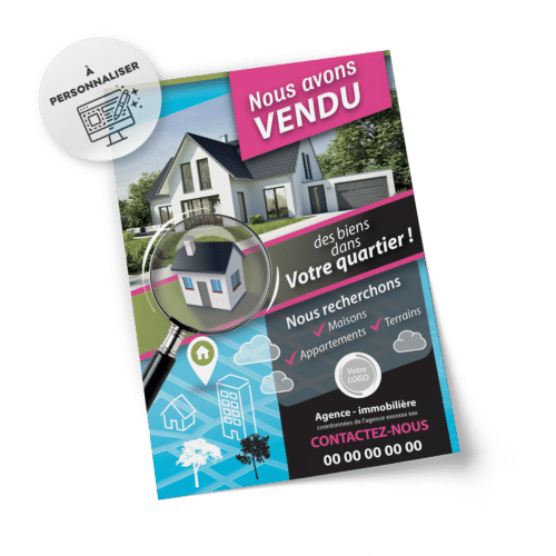 Flyers Vendu sur votre secteur A5 à personnaliser